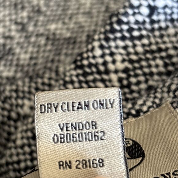 MarkReed Fashion Womens Salt Pepper Tweed Wool Blend Button Coat Vintage Sz 18P - Picture 7 of 10